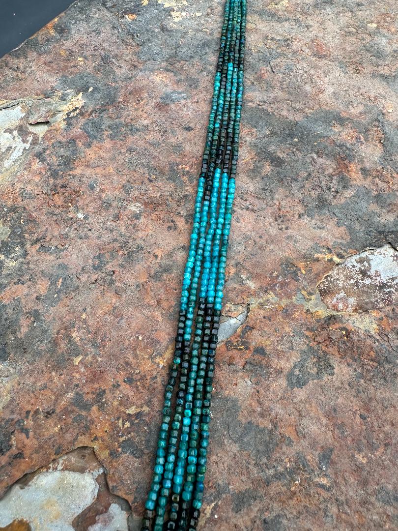 3 MM Chrysocolla Cubes