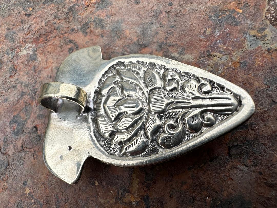 48X42 MM Lapis Lazuli Tibetan Pendant