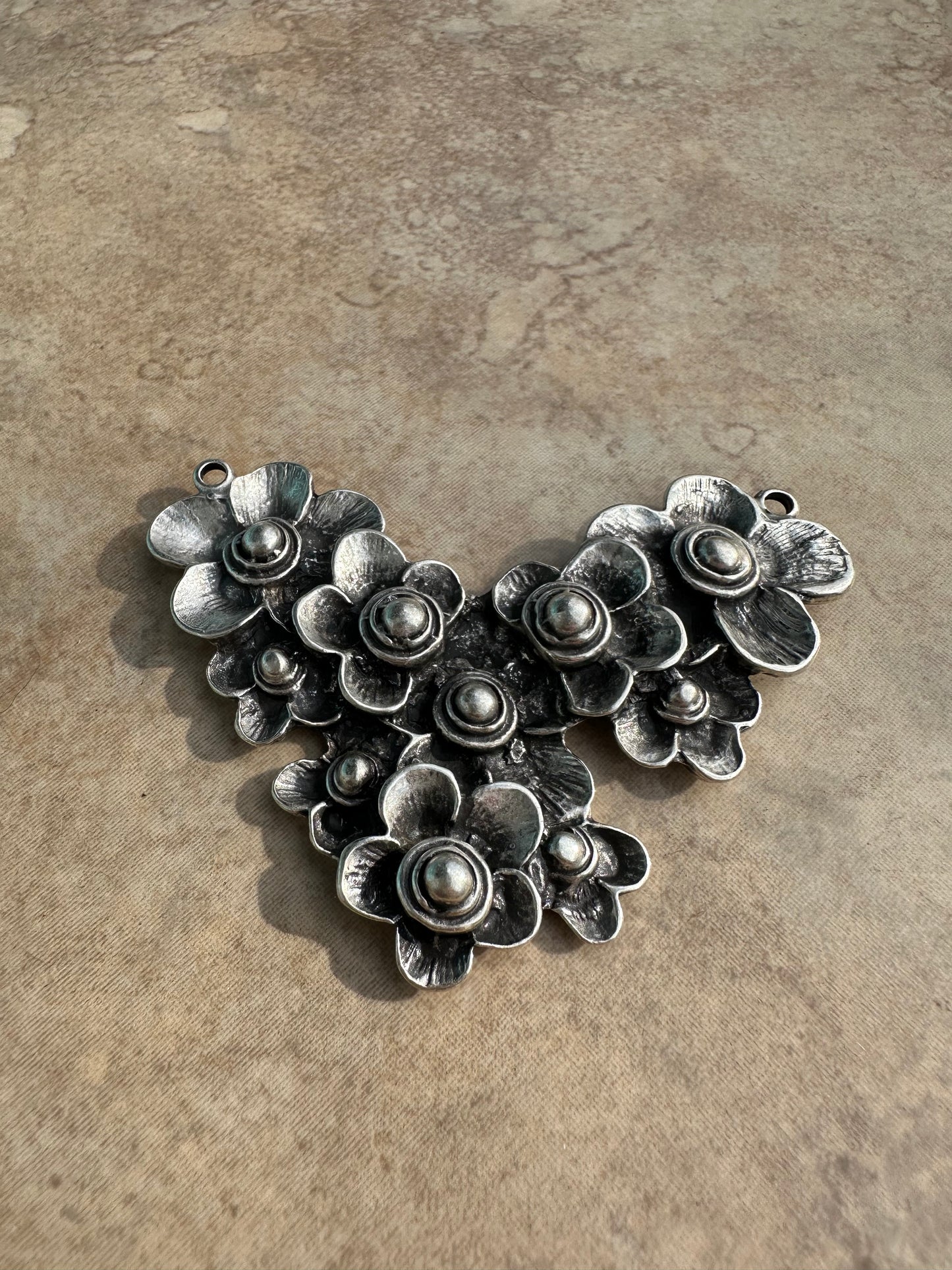 Multi Flower Collar Pendant