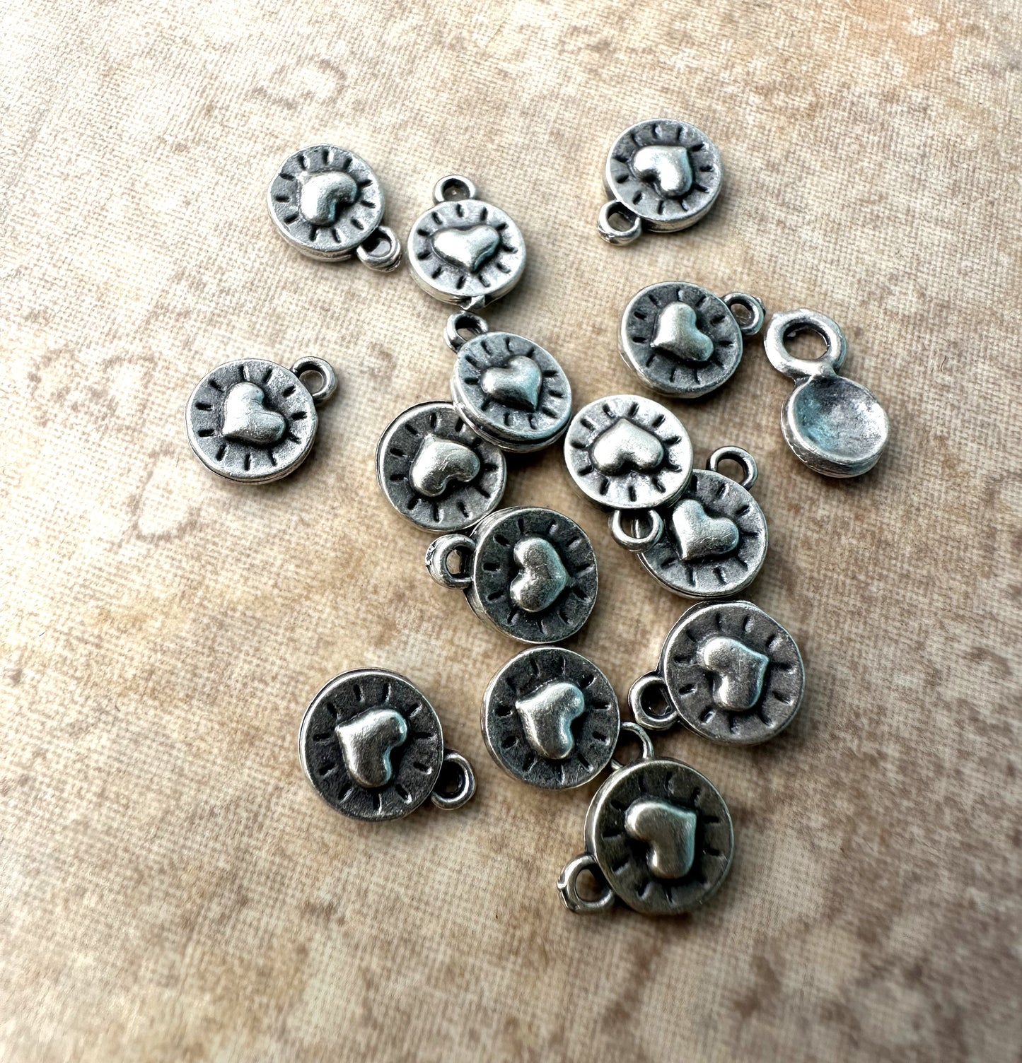 Small Heart Charms Qty: 5