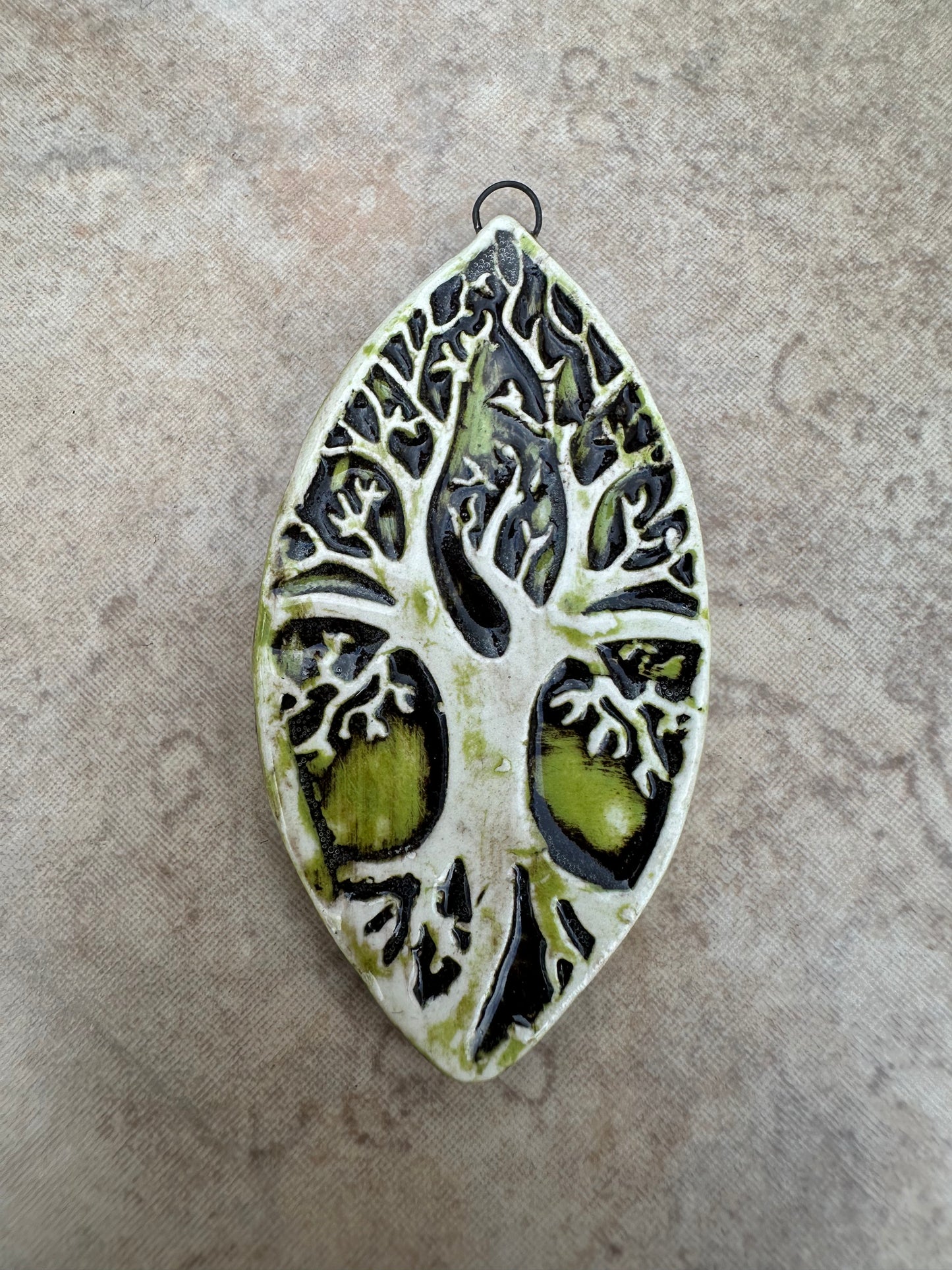 Tree of Life Artisan Ceramic Pendant