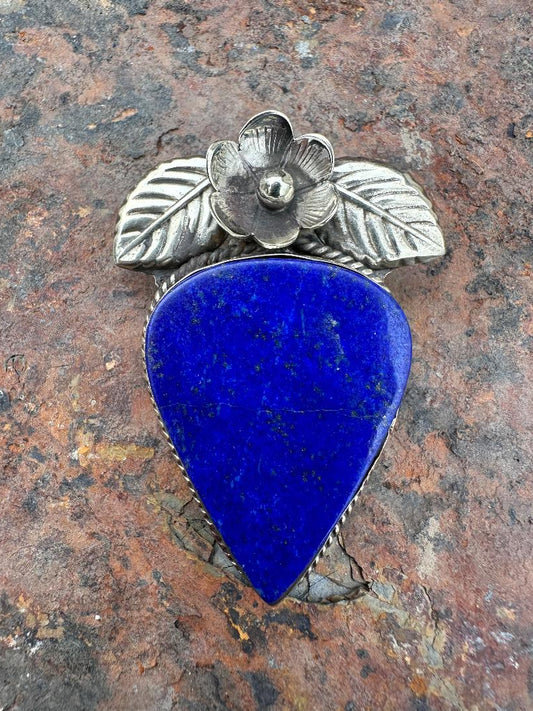 48X42 MM Lapis Lazuli Tibetan Pendant