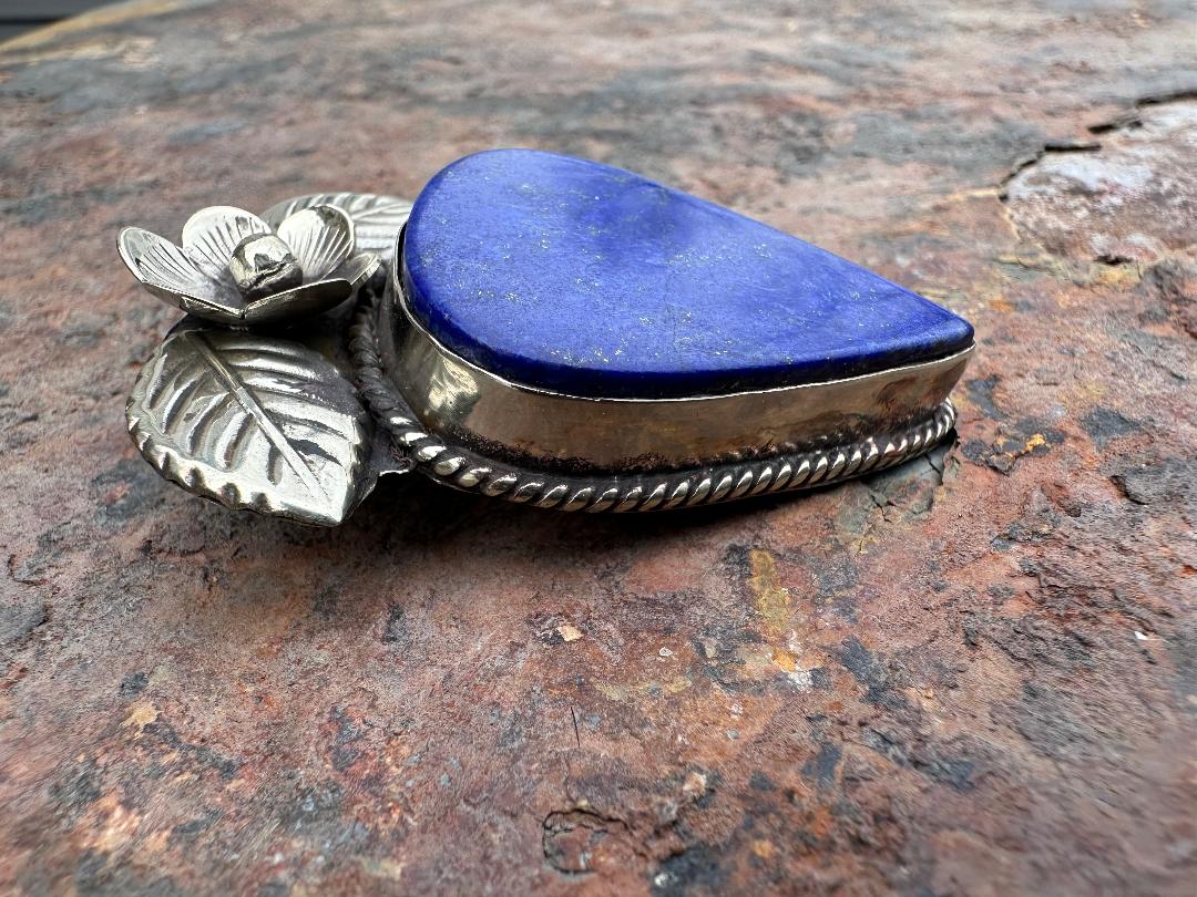 48X42 MM Lapis Lazuli Tibetan Pendant