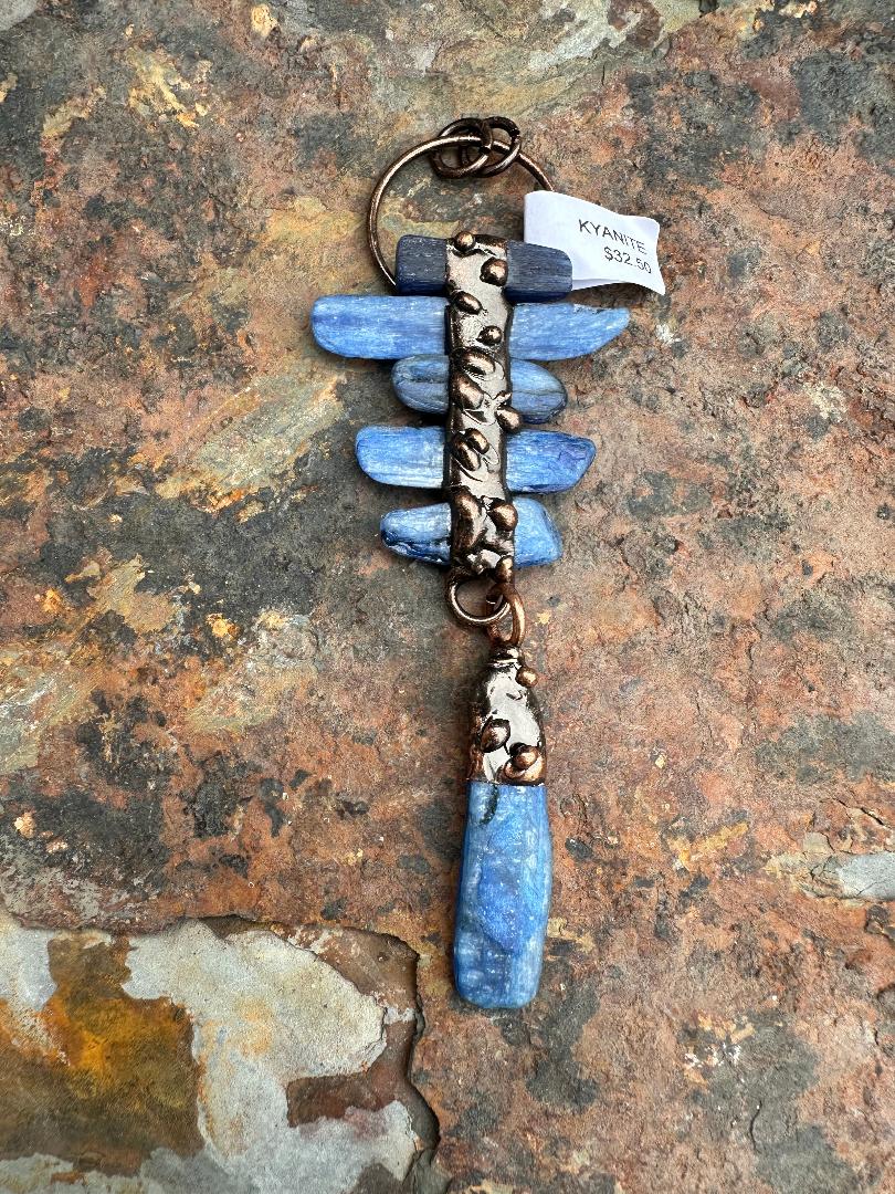 Bohemian Blue Kyanite Pendant